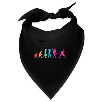 Fechten - Bandana - Schwarz - Vorne
