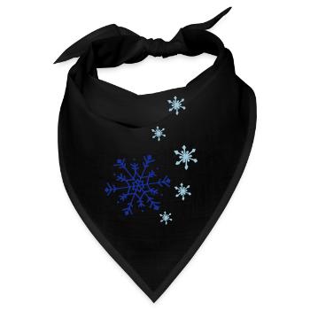 schneeflockenkombi01 - Bandana - Schwarz - Vorne