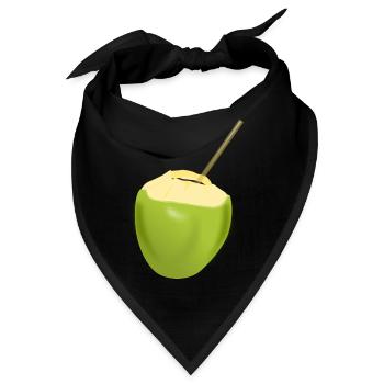 Kokosnuss Milch - Bandana - Schwarz - Vorne