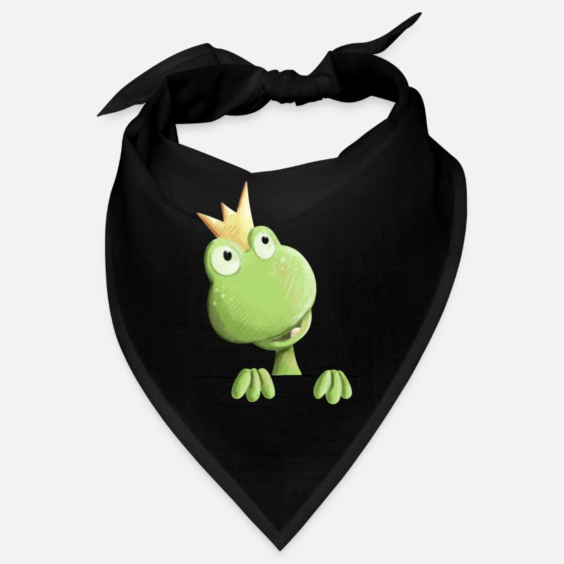 Prince de grenouille douce - dessin animé de grenouille Bandana