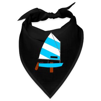 Segelboot - Bandana - Schwarz - Vorne