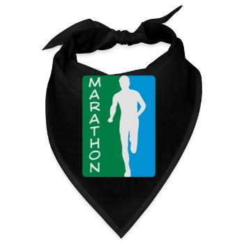 Marathon - Bandana - Schwarz - Vorne