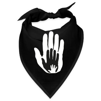 Baby Hand in Hand - Bandana - Schwarz - Vorne