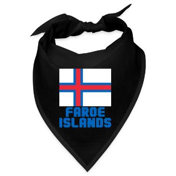 Färöer Inseln - Bandana - Schwarz - Vorne