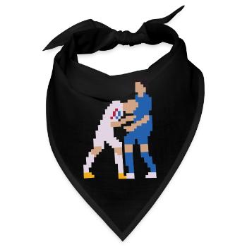 Frankreich Fußballspieler Kopfstoß - Bandana - Schwarz - Vorne