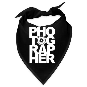 Photographer - Bandana - Schwarz - Vorne