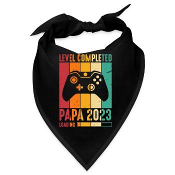 Level Completed Papa 2023 Loading Gamer Papa - Bandana - Schwarz - Vorne