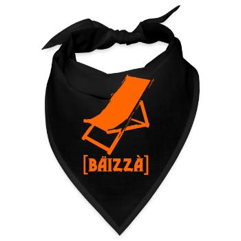 Bäizaa - Lautschrift - Bandana - Schwarz - Vorne
