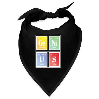 Genius | Periodensystem der Elemente - Bandana - Schwarz - Vorne