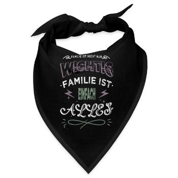 eine familie ein team asatru vater familienwappen - Bandana - Schwarz - Vorne
