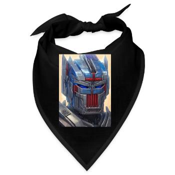 Roboter, Android, Cyborg, Science Fiction - Bandana - Schwarz - Vorne