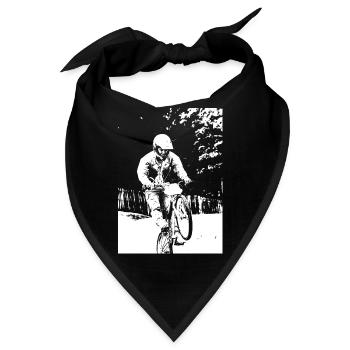 BMX Rennen Rennen ATV Motocross - Bandana - Schwarz - Vorne