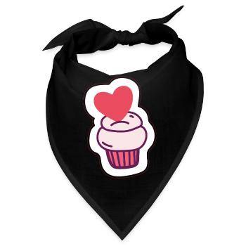 Muffin - Bandana - Schwarz - Vorne