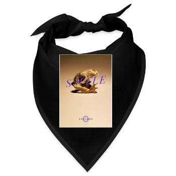 Skelettlächeln Neonstil - Bandana - Schwarz - Vorne