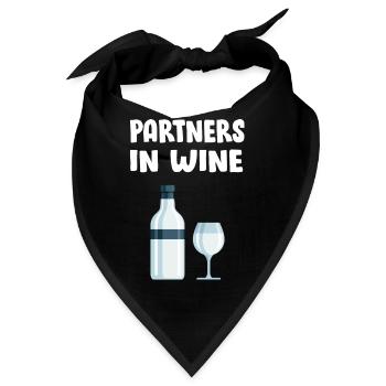 Bier Wein Whiskey Schnaps Alkohol - Bandana - Schwarz - Vorne