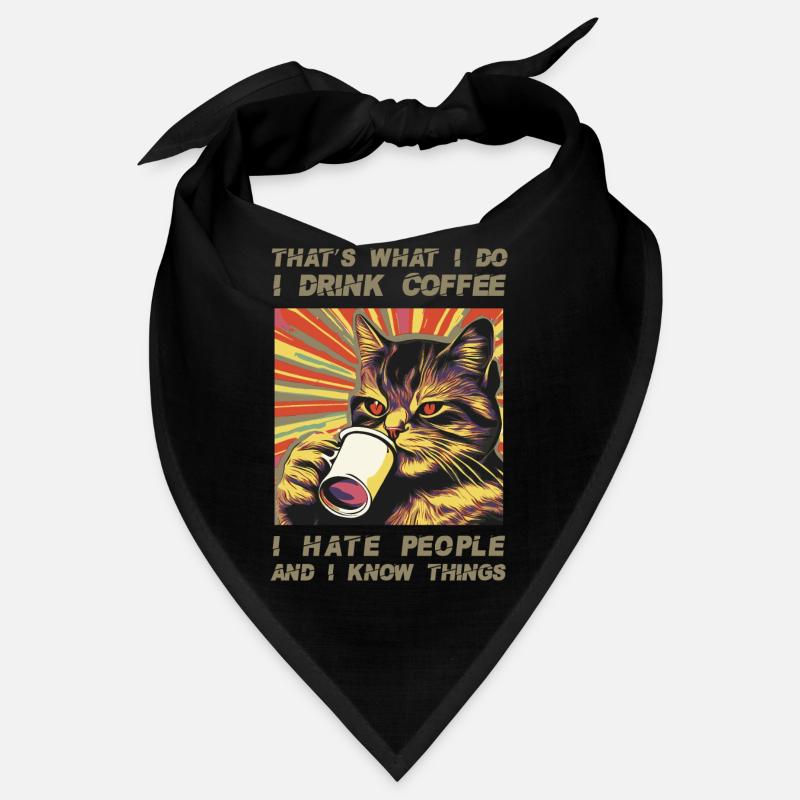 Coffee-drinking, sarcastic cat lover Bandana