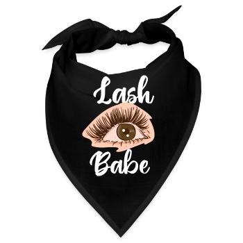 Wimpern-Babe - Bandana - Schwarz - Vorne
