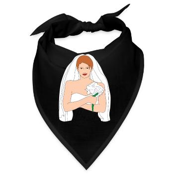braut braun 1 1 - Bandana - Schwarz - Vorne