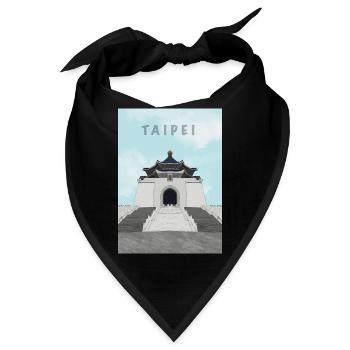 Besuchen Sie Taipeh - Bandana - Schwarz - Vorne