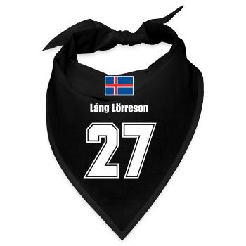 Island Trikot Nr.27 - Bandana - Schwarz - Vorne