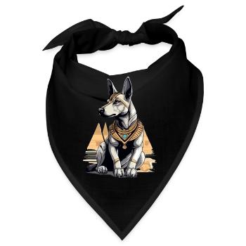 Ägyptischer Hund Nr. 1 - Bandana - Schwarz - Vorne