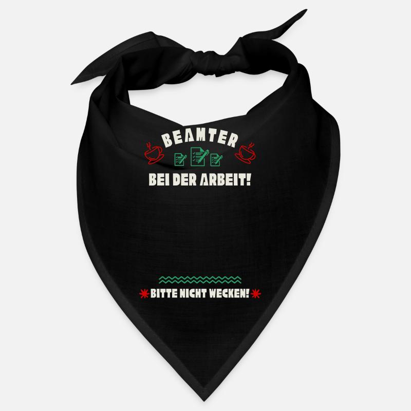Schlafender Beamter - Bandana - Schwarz