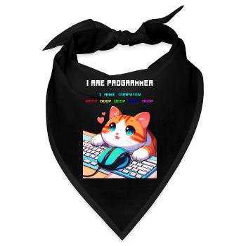 Ich bin Programmierer - Bandana - Schwarz - Vorne