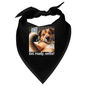 Mach dich bereit, Selfie-1 - Bandana - Schwarz - Vorne