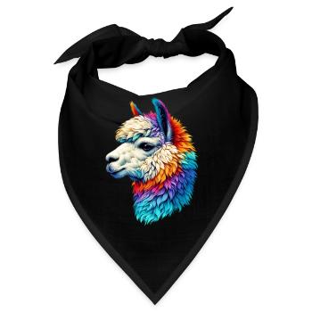 Alpaka - Bandana - Schwarz - Vorne