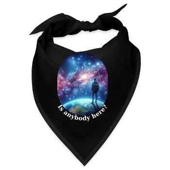 Ist jemand hier? - Bandana - Schwarz - Vorne