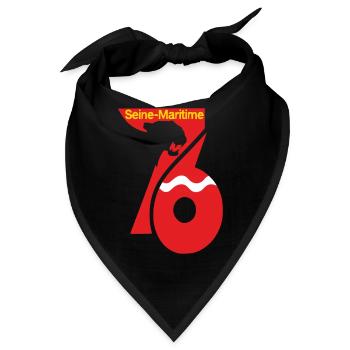 Seine-Maritime - Bandana - Schwarz - Vorne