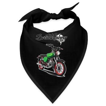 S51 (grün) // Illustration - Bandana - Schwarz - Vorne