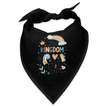 KÖNIGREICH FREUDE - Bandana - Schwarz - Vorne