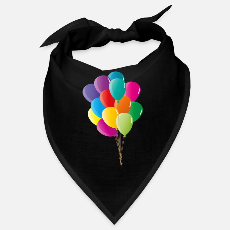 Fröhliche bunte Luftballons in kräftigen Farben Bandana
