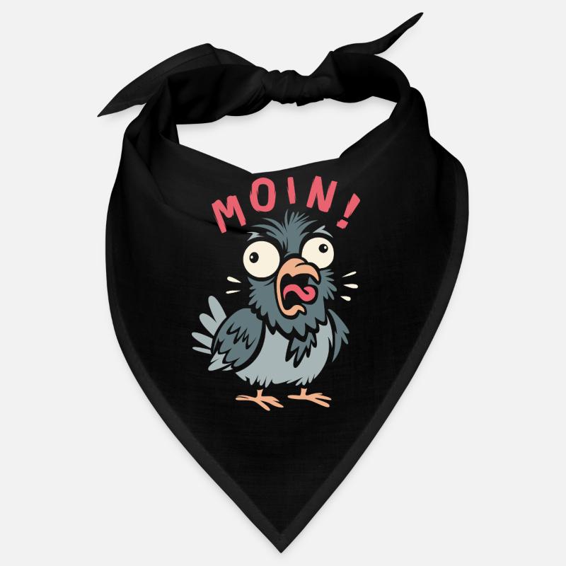 BONJOUR! Chemise de conception de bande dessinée drôle de colombe Bandana