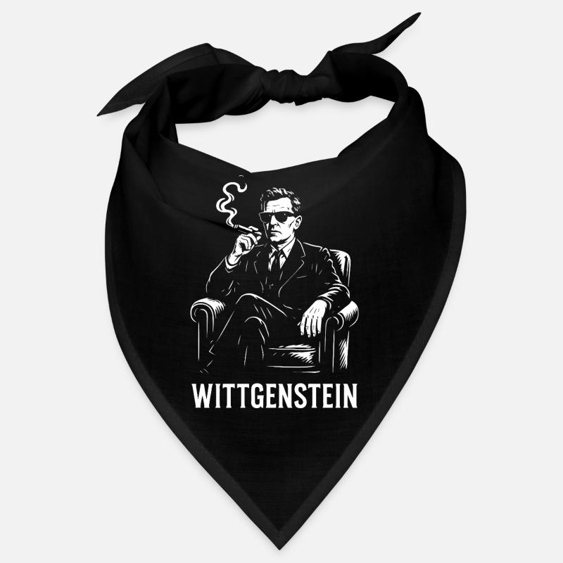 Wittgenstein philosopher Silhouette Smoking Bandana