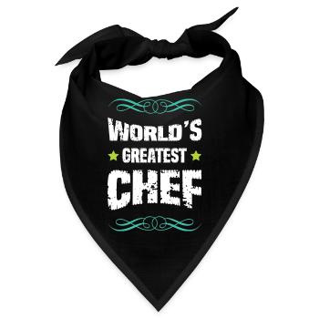 Weltbester Chef - Bandana - Schwarz - Vorne