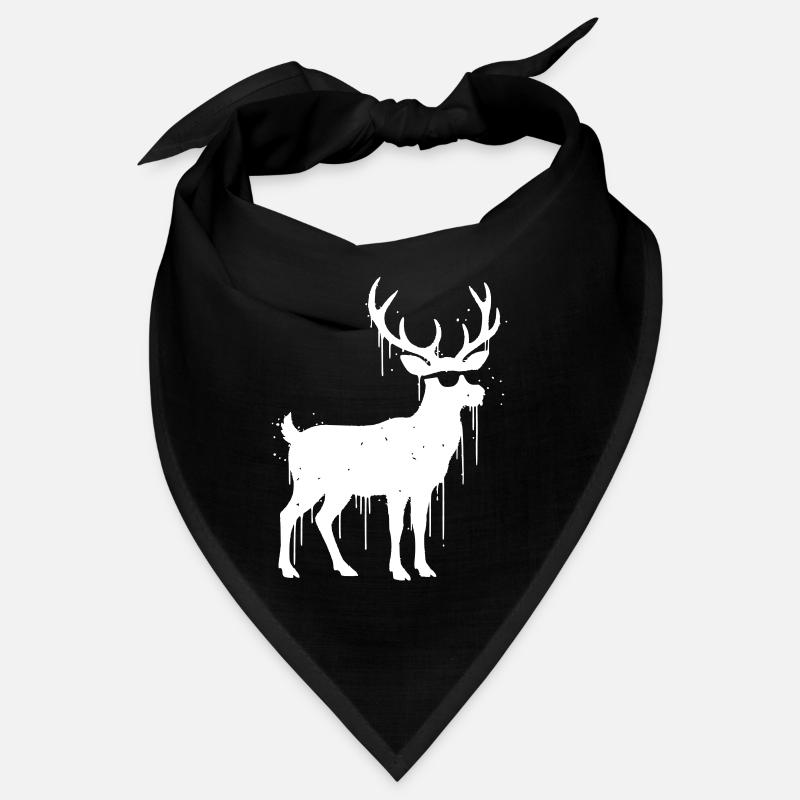 Reindeer Graffiti Christmas Vector Bandana