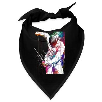 Fechtsportkunst #fencing #sport - Bandana - Schwarz - Vorne
