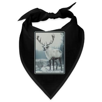 Rentiere Rentier - Bandana - Schwarz - Vorne