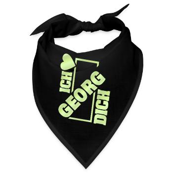 Liebe Georg - Bandana - Schwarz - Vorne
