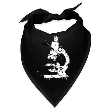 Mikroskop Vintage Grunge - Bandana - Schwarz - Vorne