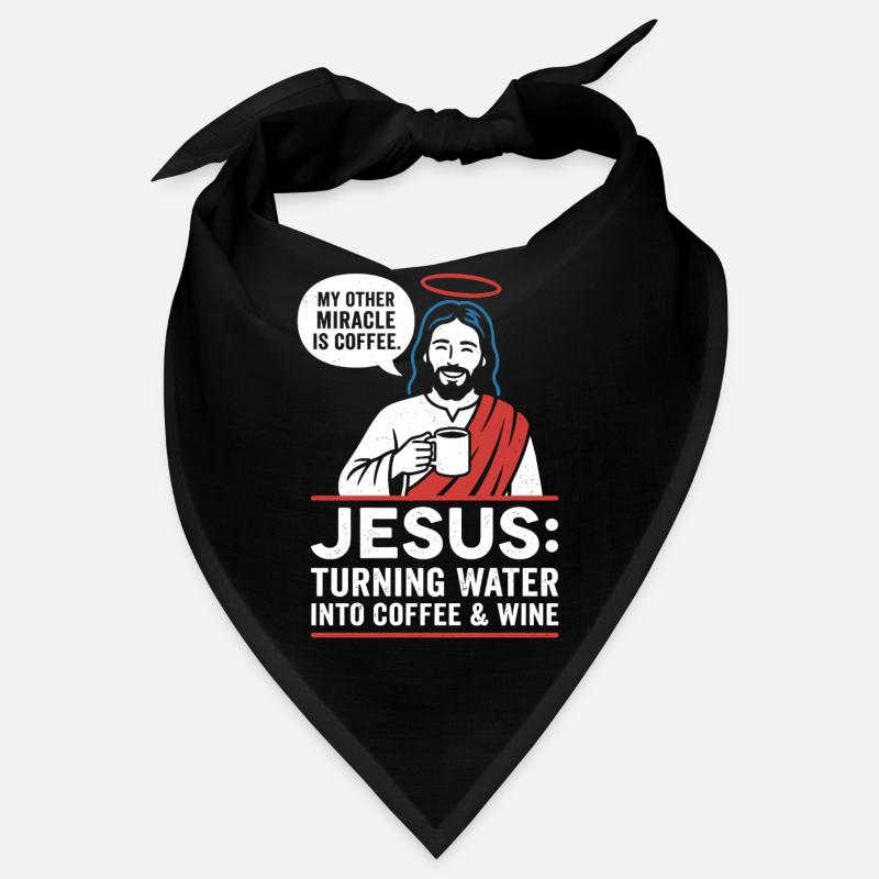 Jesus Kaffee-Wunder Grafik Bandana