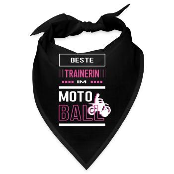 Beste Motoball Trainerin Motoballtrainerin Spiel - Bandana - Schwarz - Vorne