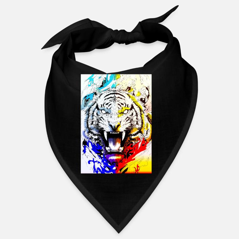 Tigre éclatant en couleurs libres Bandana