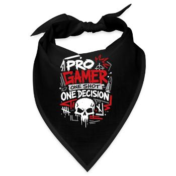 Aim Focus Destroy Gamer - Bandana - Schwarz - Vorne