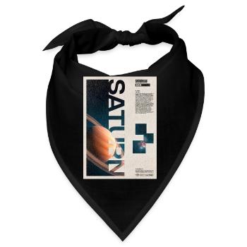 Saturn-Orbit-Poster - Bandana - Schwarz - Vorne