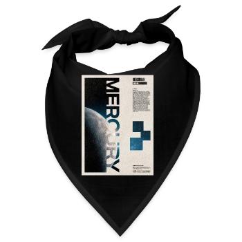 Merkur-Umlaufbahn-Poster - Bandana - Schwarz - Vorne