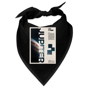 Jupiter-Glyphen-Nacht-Edition - Bandana - Schwarz - Vorne