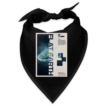 Flacherde-Theorie Moderne Kunst - Bandana - Schwarz - Vorne